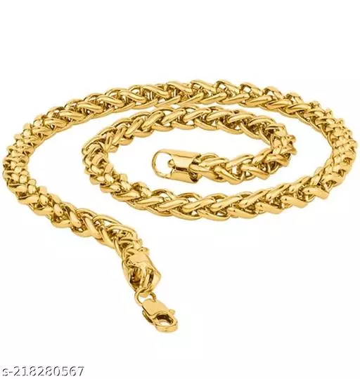 Premium Men Gold Brass Chains